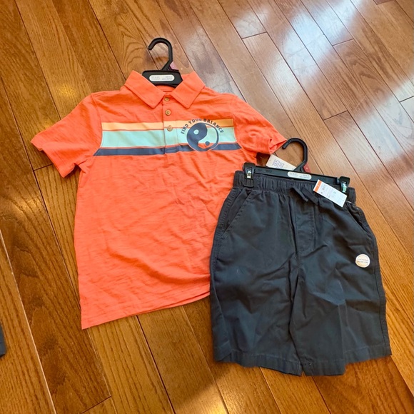 Other - Orange Kids Polo Shirt and Shorts Set (Boys Size 8) NWT